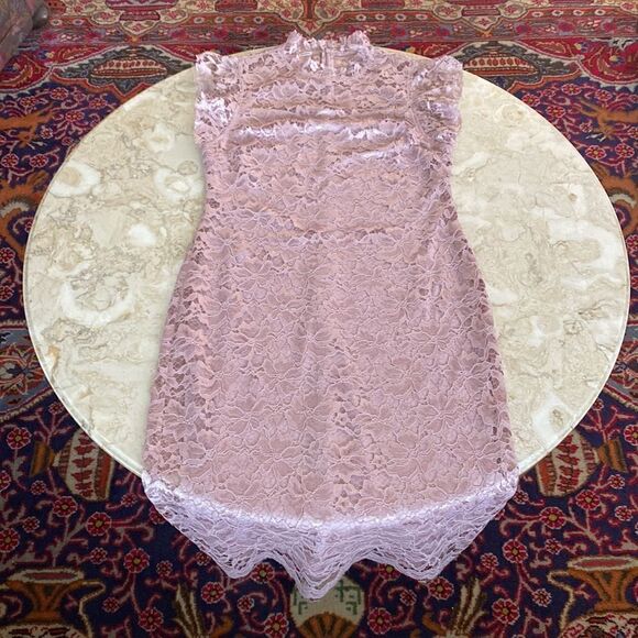 En Focus Pink Lace Sheath Dress - Picture 7 of 13